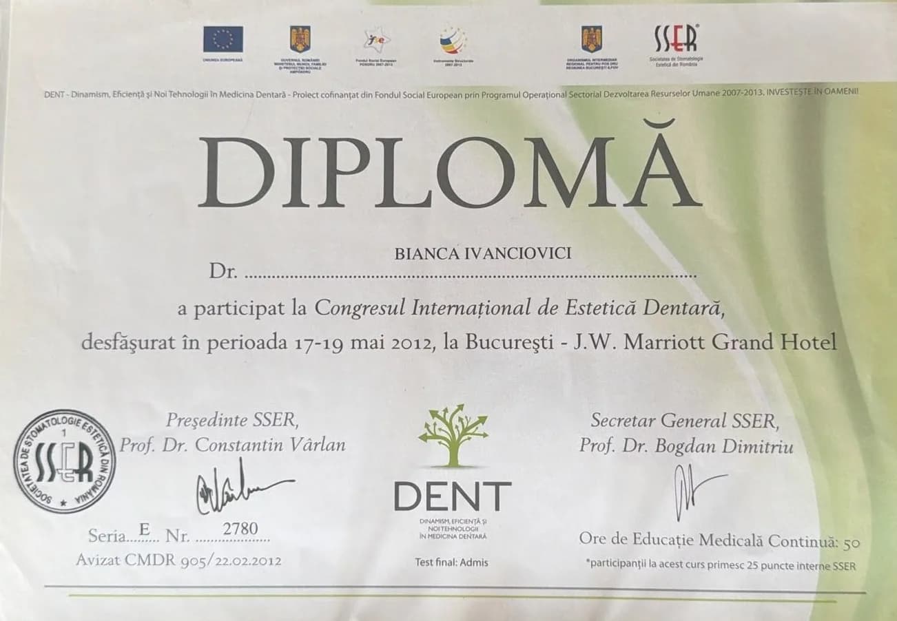 Congres Internațional de Estetică Dentară – DENT